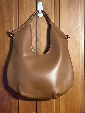 Anthropologie Melie Bianco Tracy Vegan Leather Shoulder Bag Knotted Strap EUC
